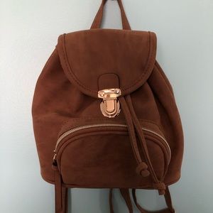 Mini Suede Backpack